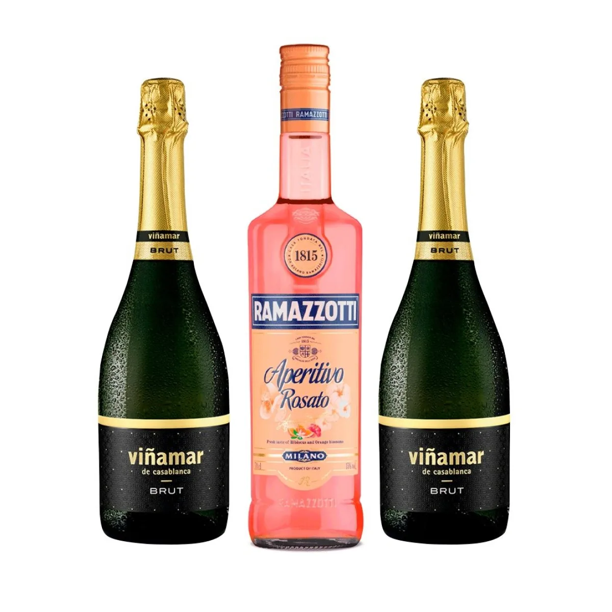 2 espumantes Viñamar + 1 Ramazzotti