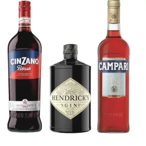 Pack Cóctel Negroni: Hendricks + Campari + Cinzano Rosso