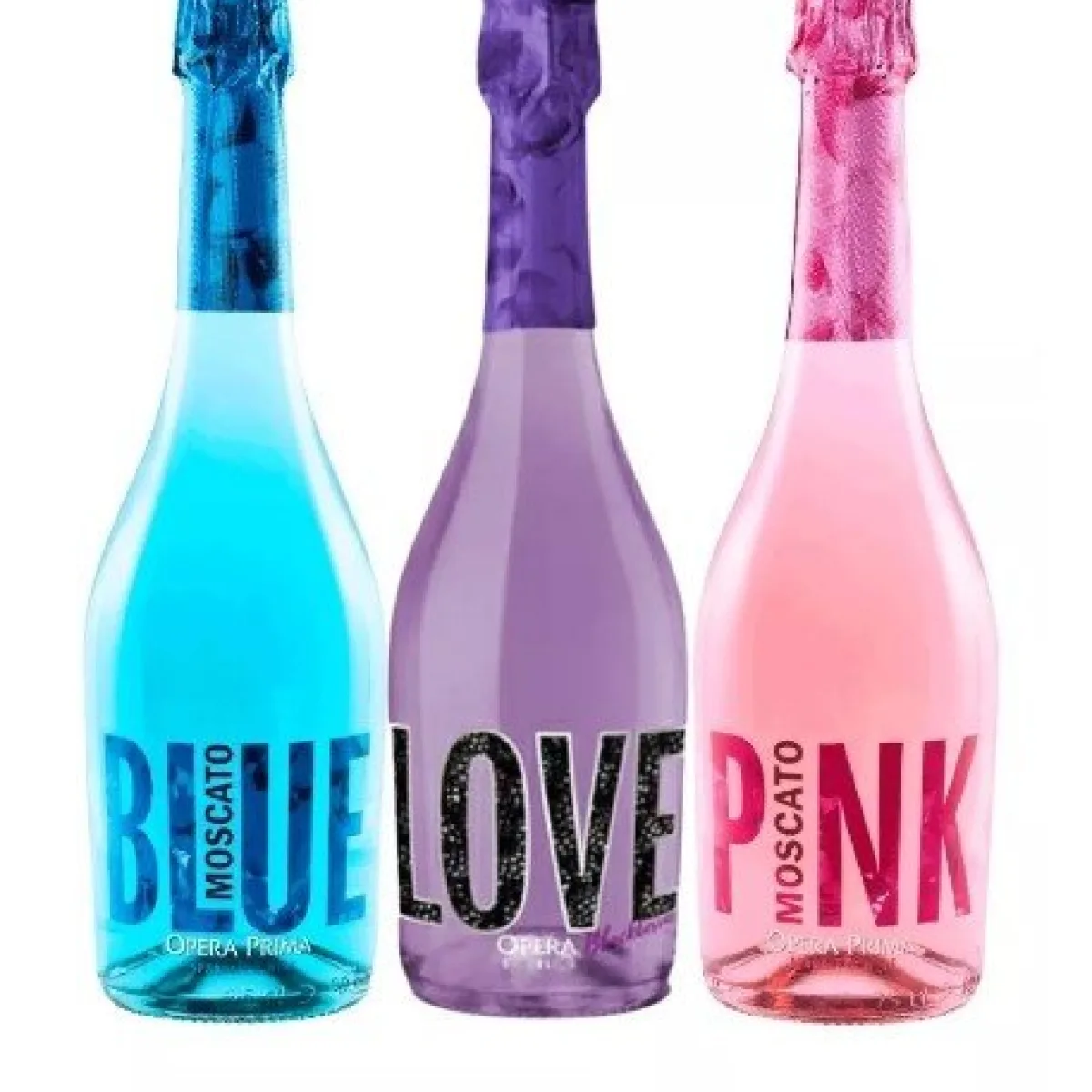 3x Espumantes Opera Love- Pink-Blue
