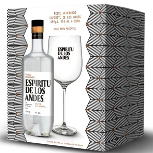 Pack Pisco Espiritu de los Andes 750cc + Copa