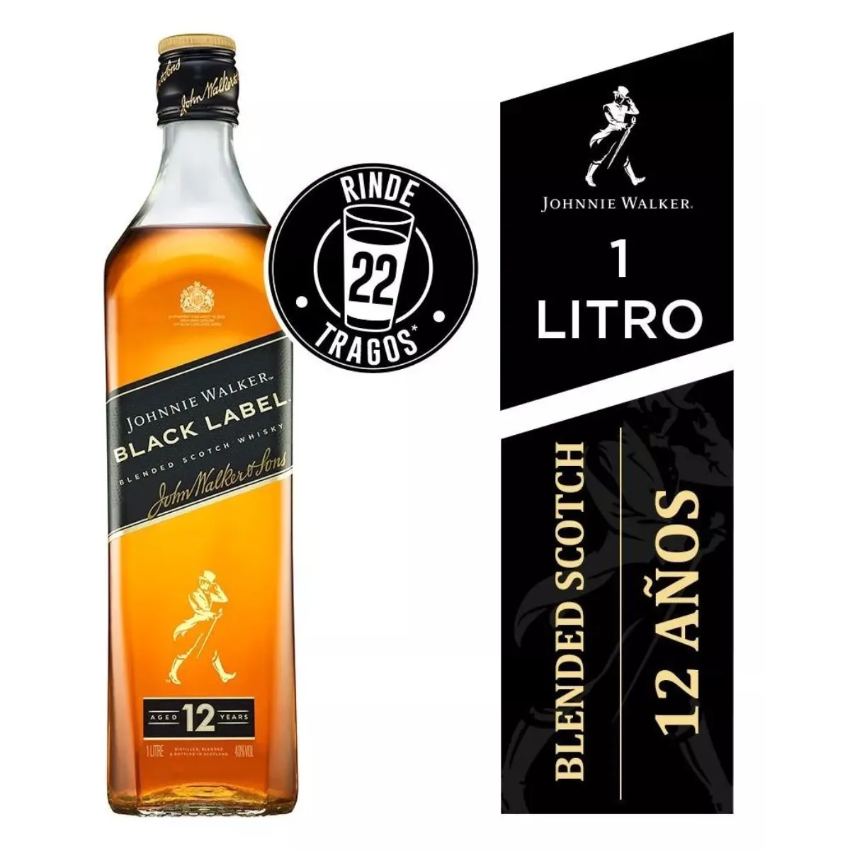 Johnnie Walker Black Label 1 Litro