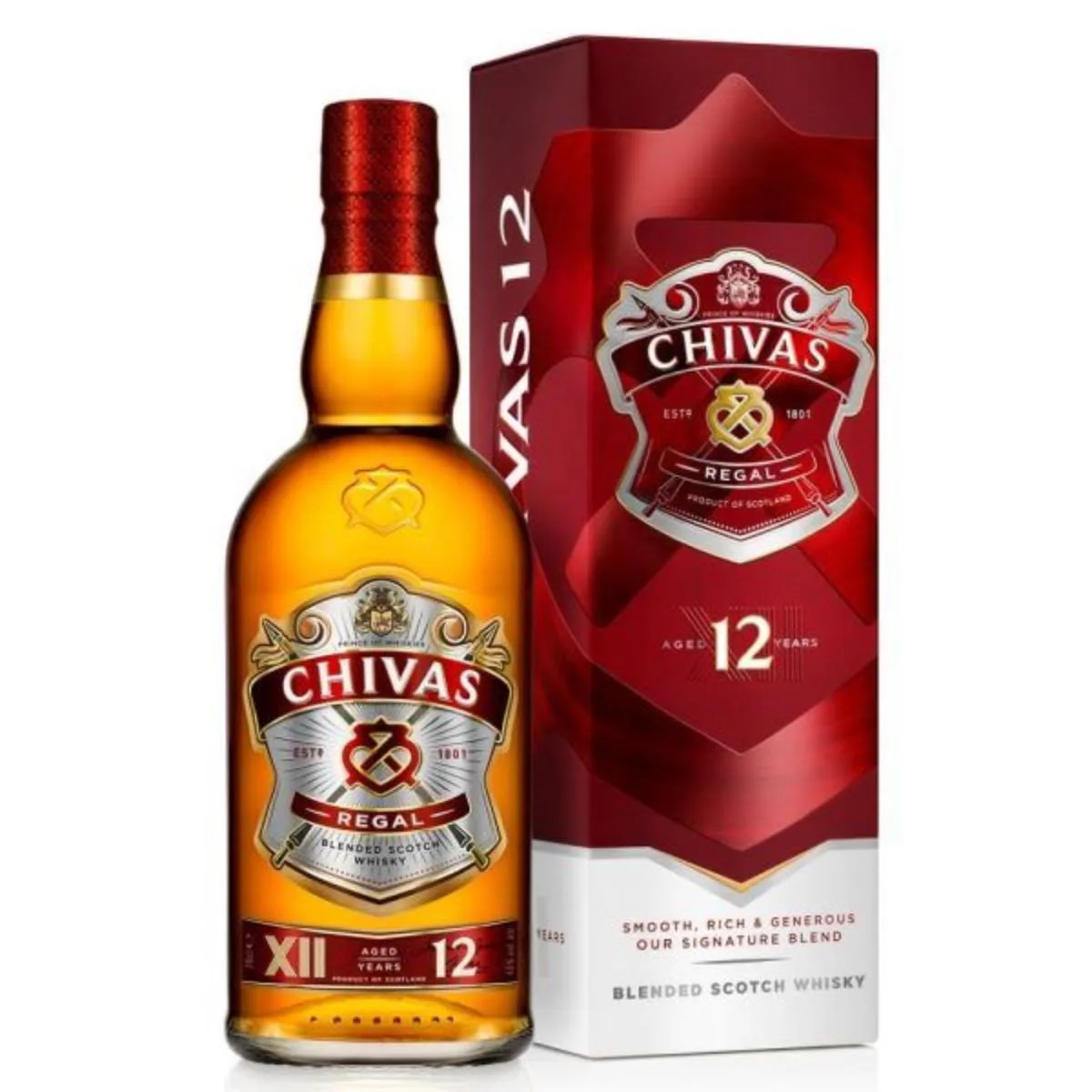 Whisky Chivas Regal 12 años 750cc