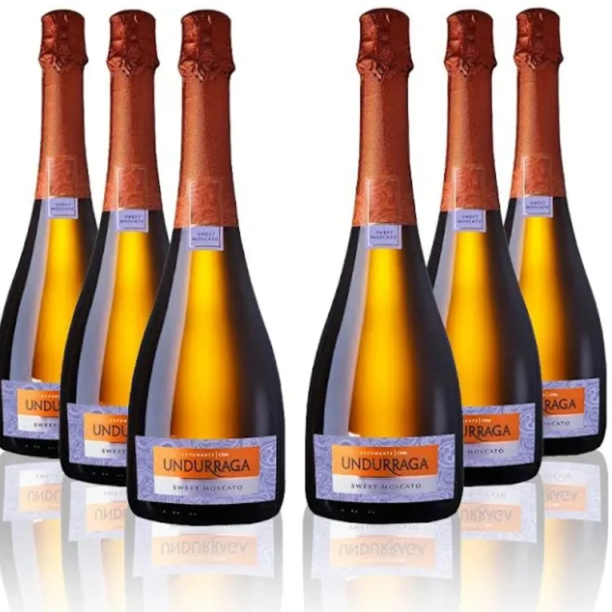6 Espumante Undurraga Sweet Moscato 750cc