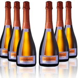 6 Espumante Undurraga Sweet Moscato 750cc