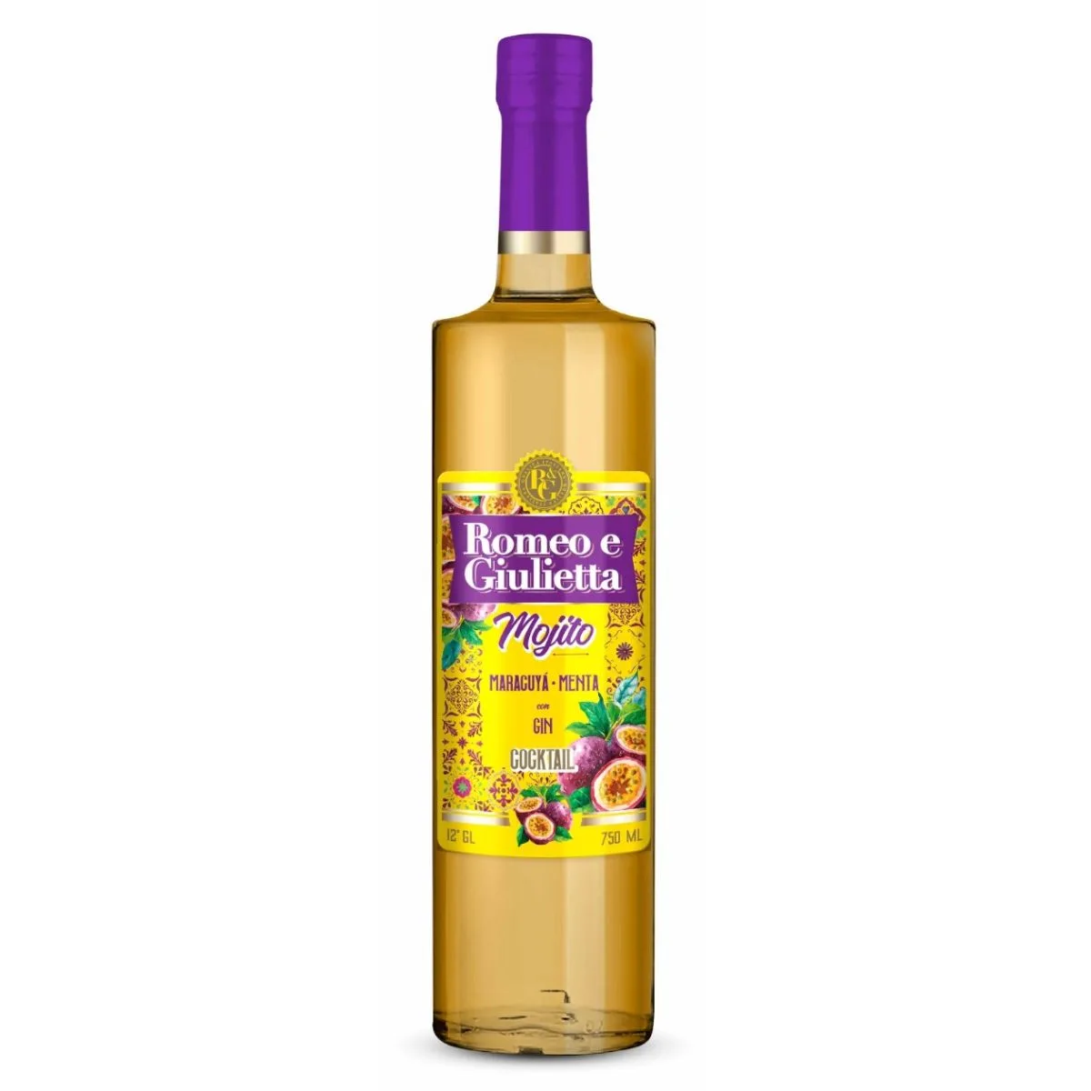 Romeo e Giulietta Cóctel Mojito Maracuya y Menta 12° Botella, 750 ml