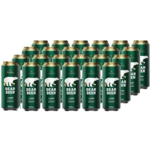 Pack 24x Cerveza Bear Beer Lager 500cc