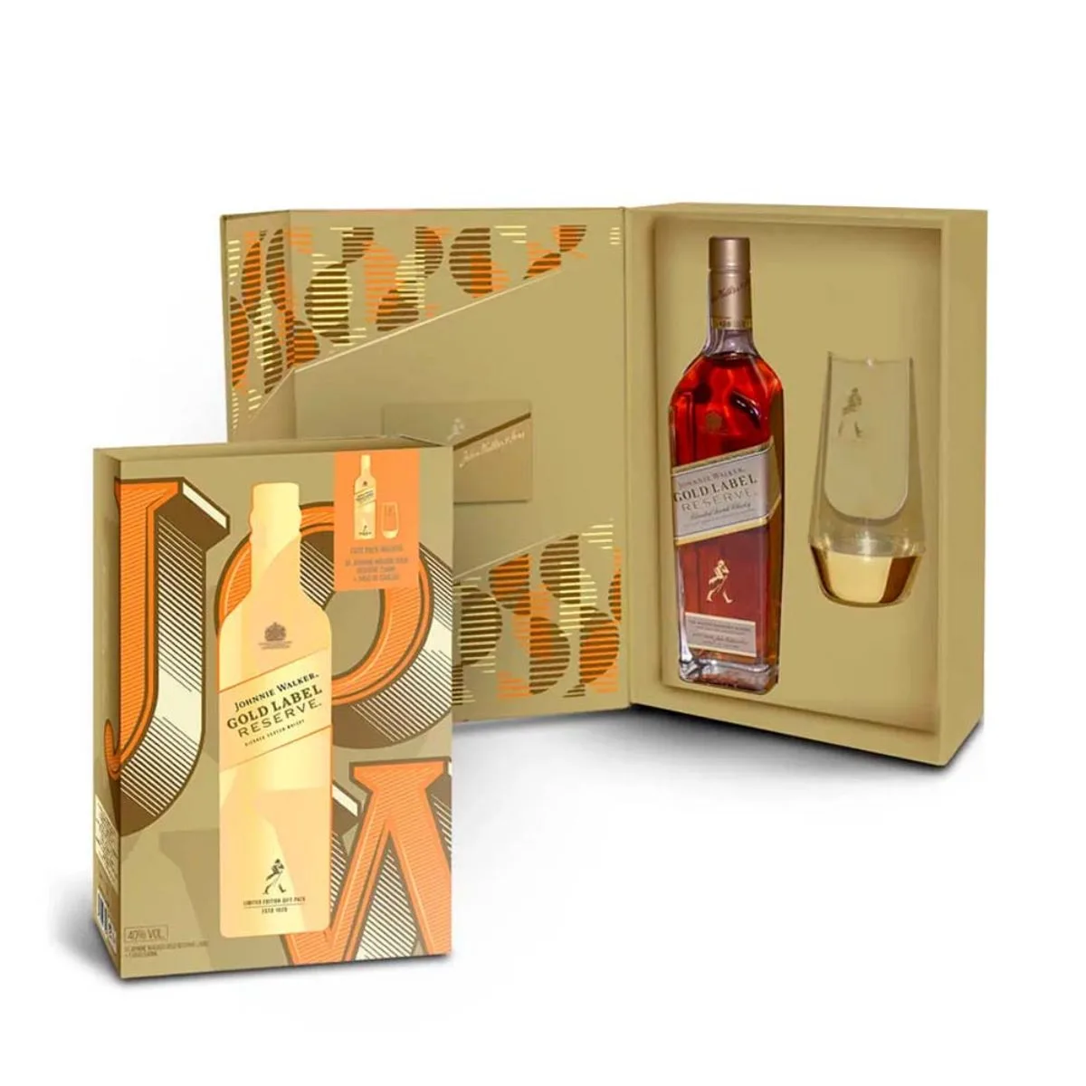 JOHNNIE WALKER GOLD 750 ML + VASO DE REGALO