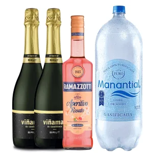 Pack Spritz Ramazzotti+Viñamar Brut+Agua Gasificada 3.0