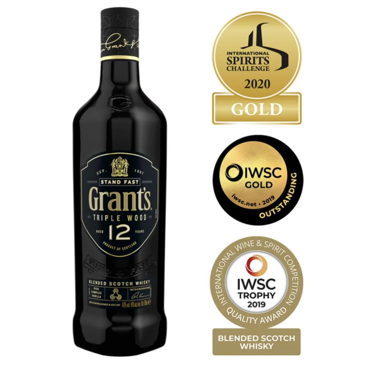 Whisky Grant´s 12 años 750cc