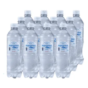 12x Agua Purificada Manantial Sin gas Botella 600cc