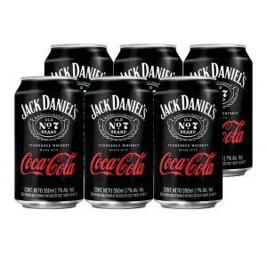 Jack & Coke Jack Daniel's Coca Cola 7° 350ml x6