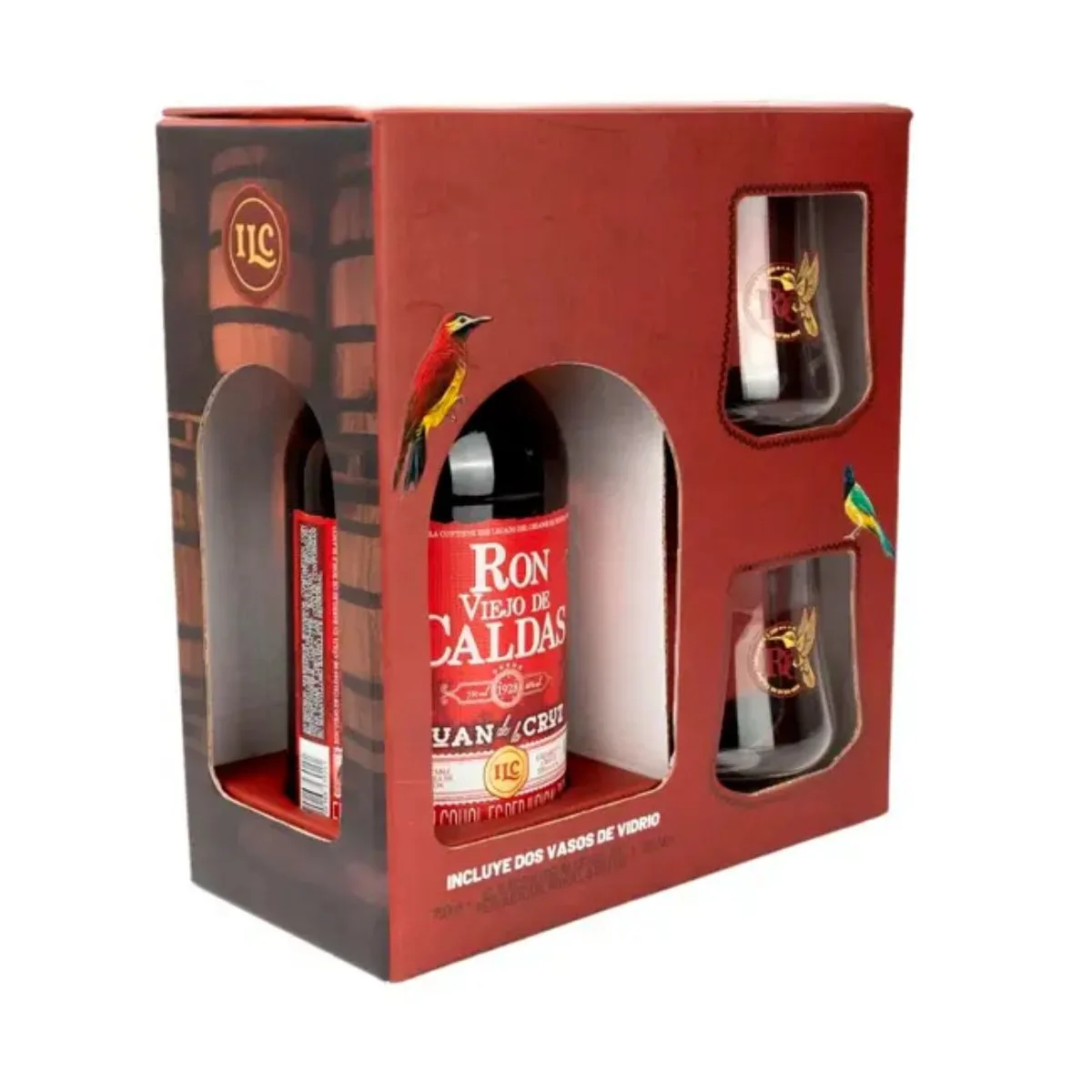 Ron Viejo de Caldas 5 años 700cc + 2 Vasos de Regalo