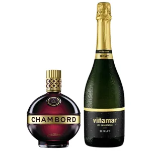 Pack Licor Chambord 750cc + Espumante Viñamar Brut 750cc