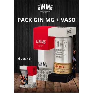 Estuche Gin MG con Vaso de Gin-Tonic
