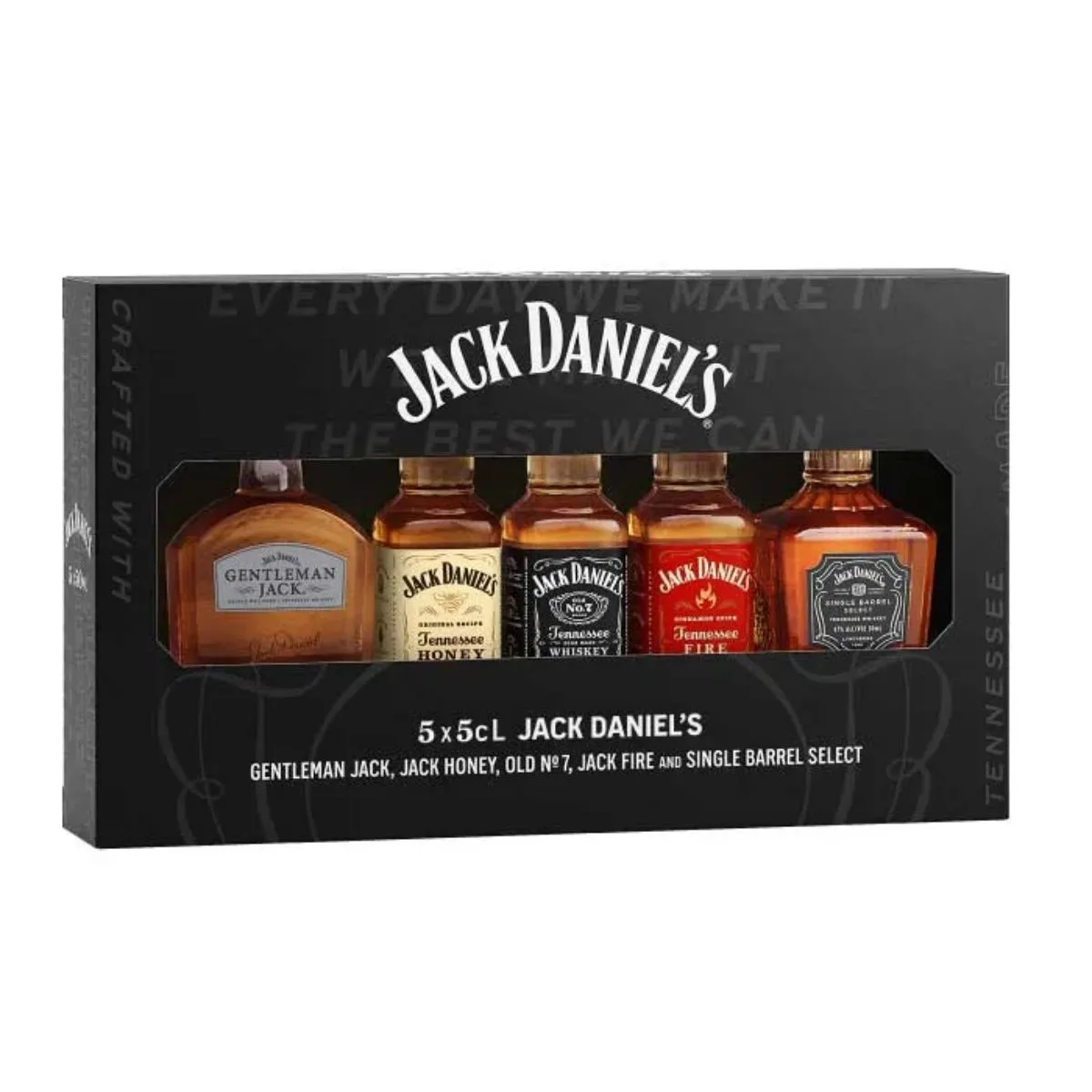 Pack 5x Whiskey Miniatura Jack Daniel´s 50cc
