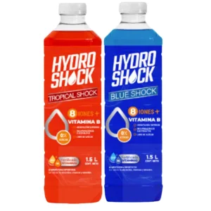 2x Bebida Isotónica Blue Hydro Shock / Tropical Shock 1.5 lts