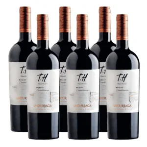 6x Vino Undurraga TH Casablanca Merlot 750cc