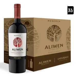 6x Vino Aliwen Reserva Cabernet Sauvignon-Syrah 750cc