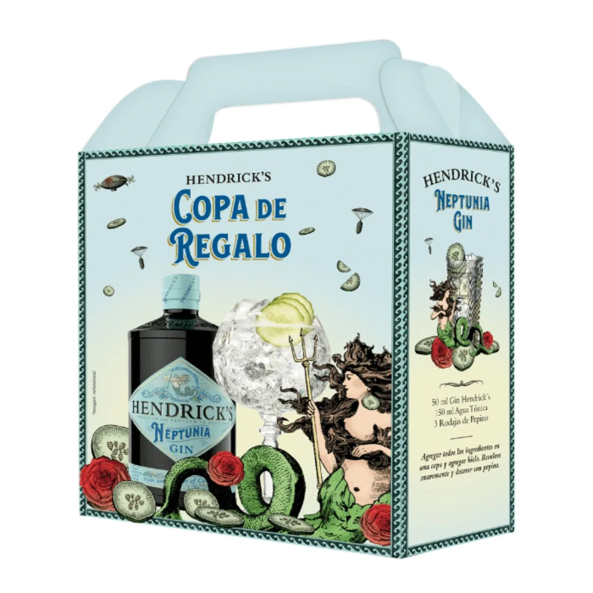 Pack Gin Hendricks Neptunia 700cc + Copa de Regalo