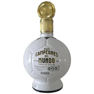 Pisco Campeones del Mundo transparente Doble destilado 700cc