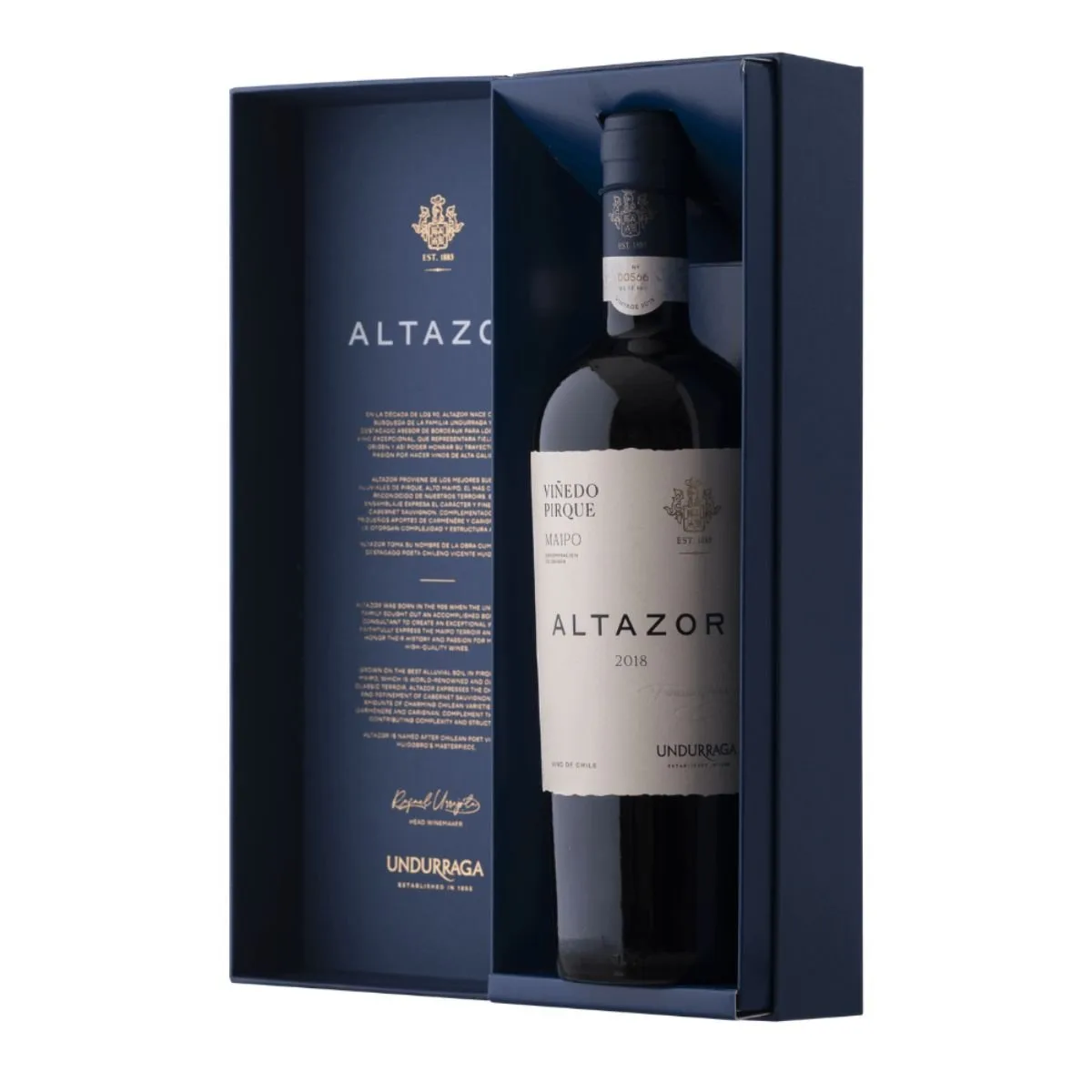 VINO ÍCONO UNDURRAGA ALTAZOR  750CC