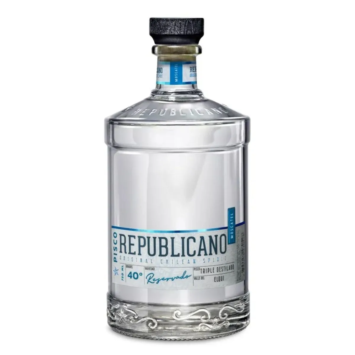 Pisco Republicano Moscatel Triple Destilado 40° 750cc