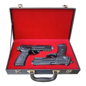 Whisky Army 2 unidades Pistolas 284 ml con Maleta Veteranos de Guerra Army