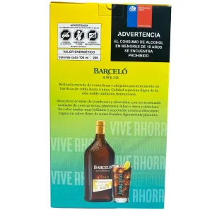 Ron Barceló Añejo 1lt + Vaso