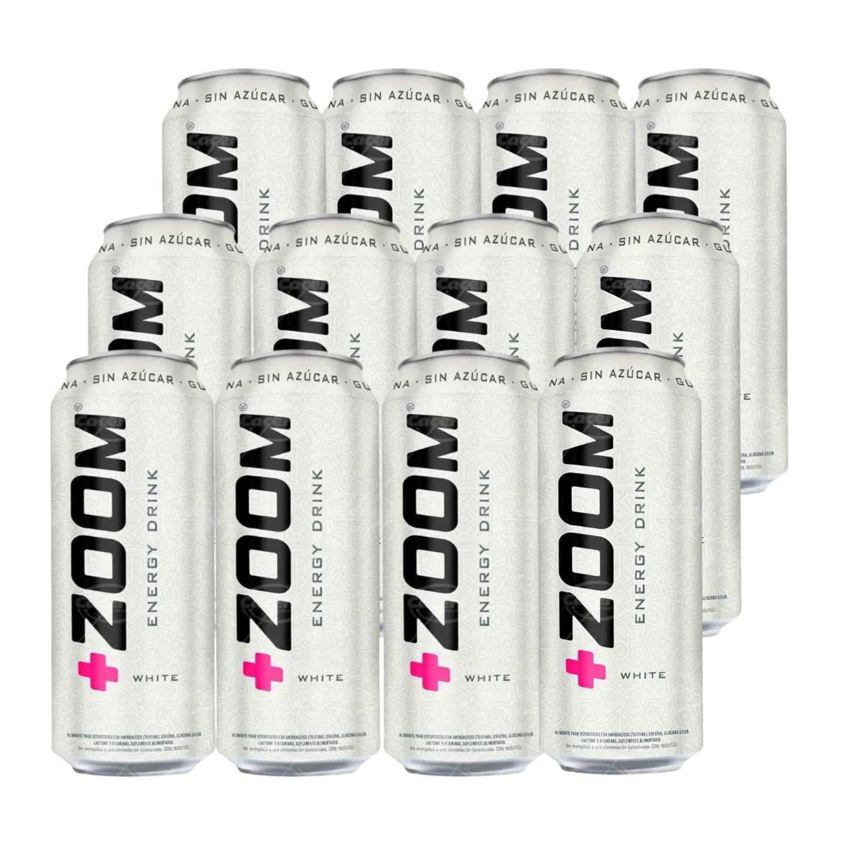 12 Latas Energética +zoom Sin Azúcar 473ml