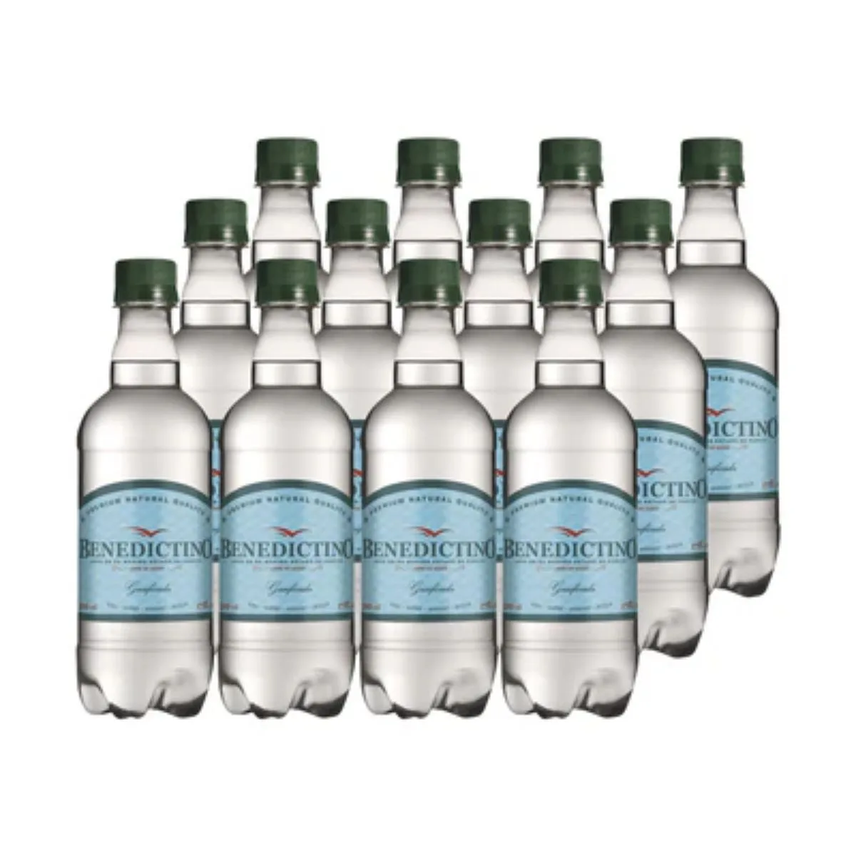 12x Agua Purificada Benedictino con Gas 500cc